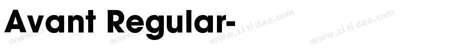 Avant Regular字体转换